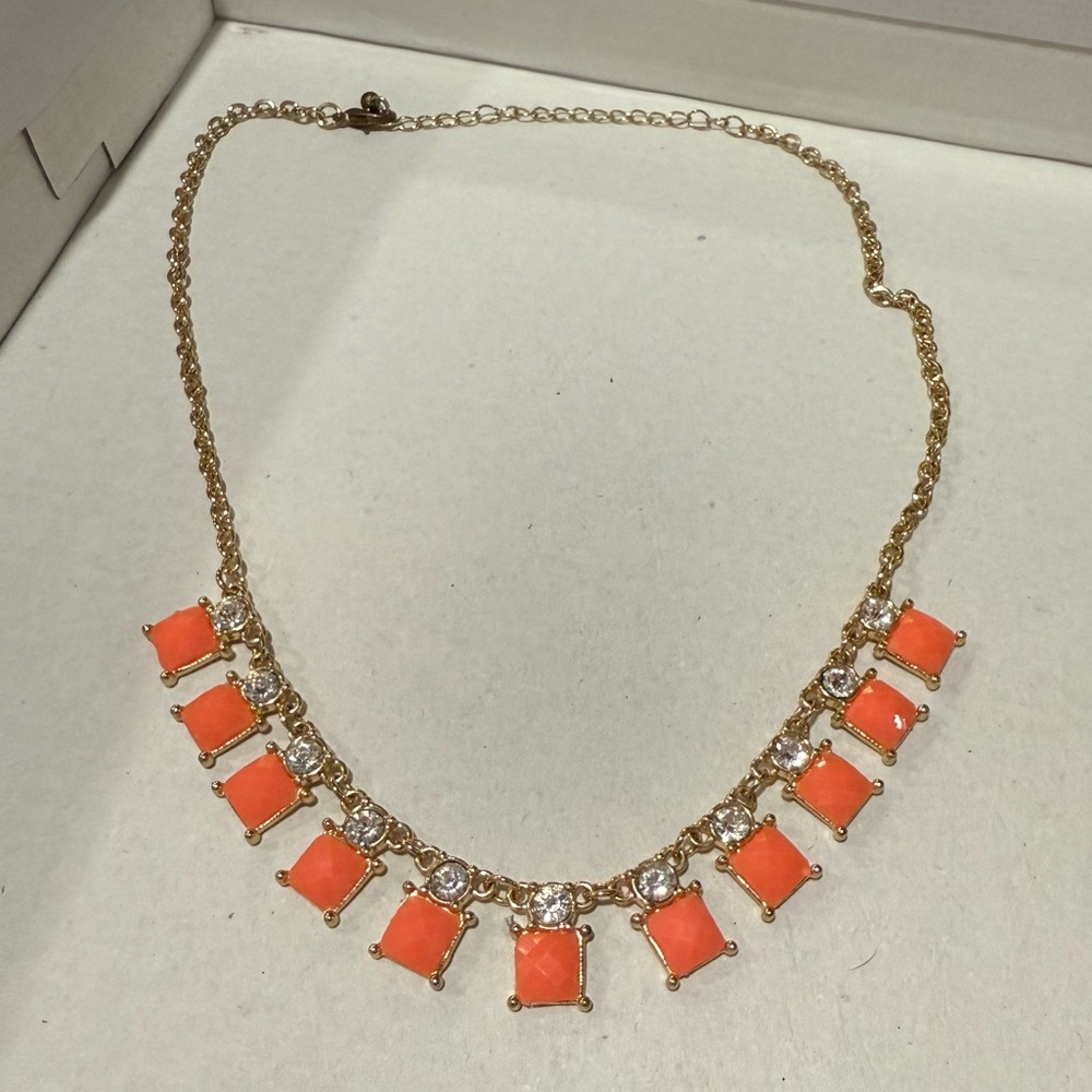Orange and gold necklace